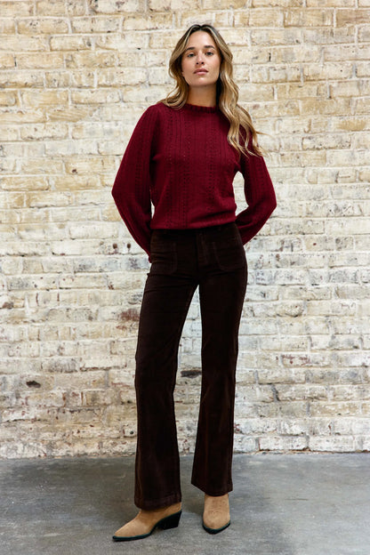 Pantalon Anatole Velours Marron