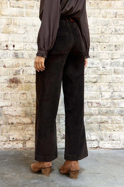 Pantalon Basile Velours Marron