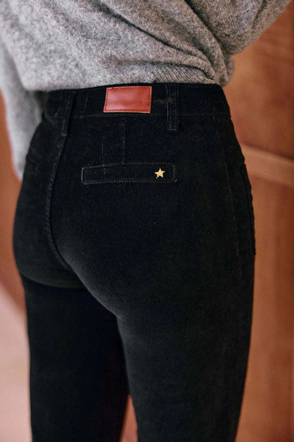Pantalon Lana Velours Noir