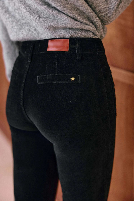 Pantalon Lana Velours Noir