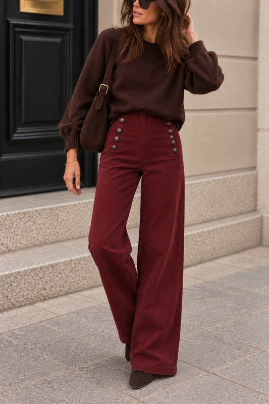 Pantalon Louis Bordeaux