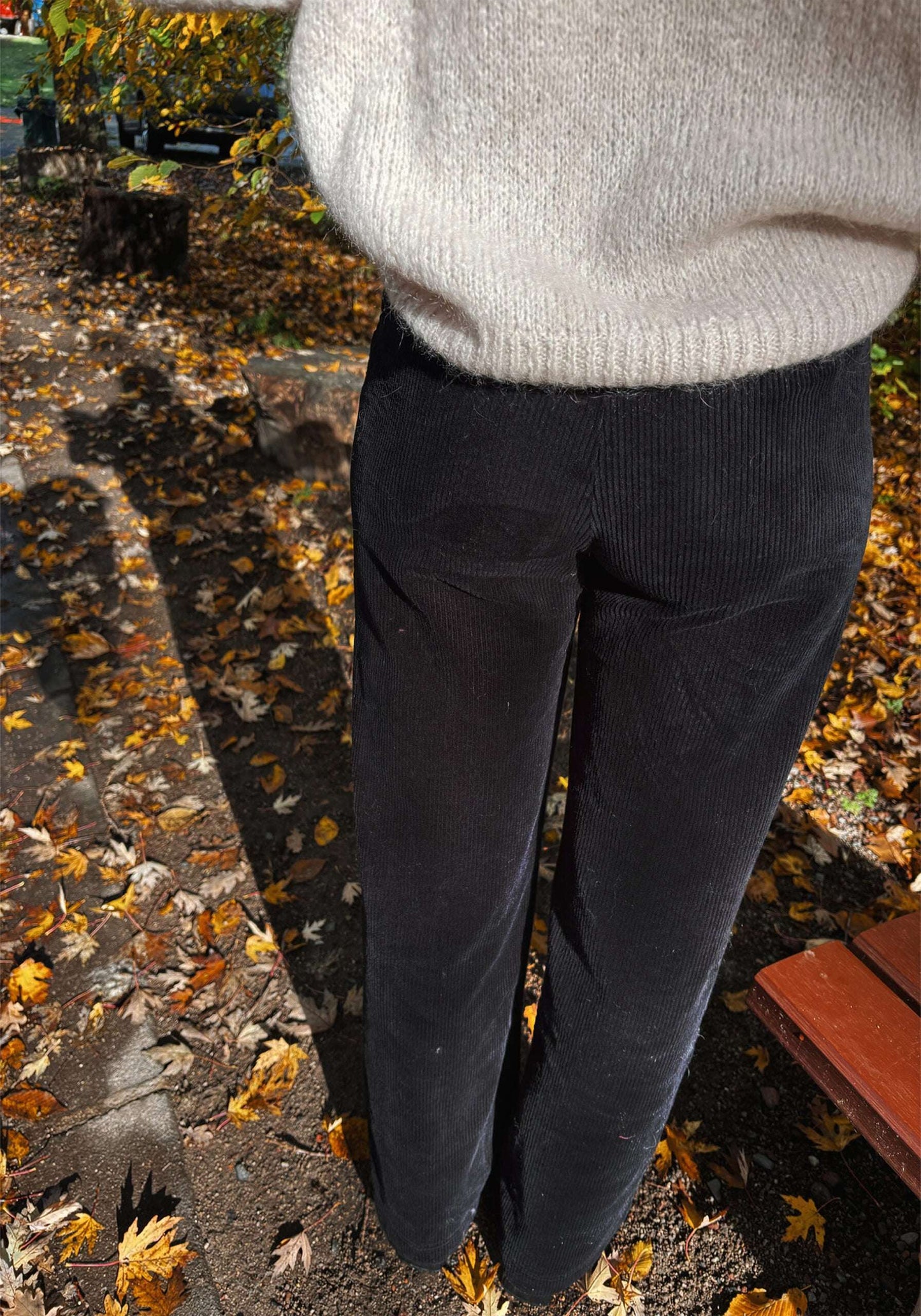 Pantalon Oria Velours Noir