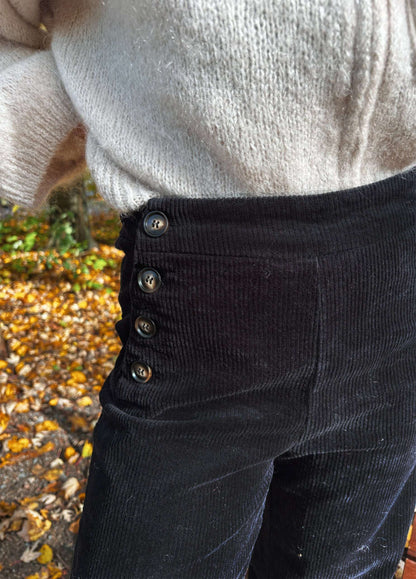 Pantalon Oria Velours Noir
