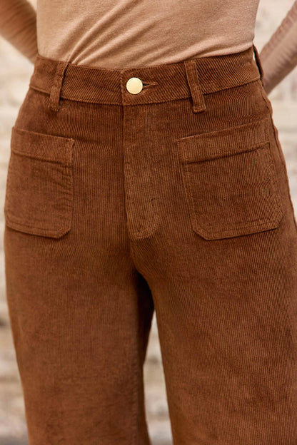 Pantalon Basile Velours Camel