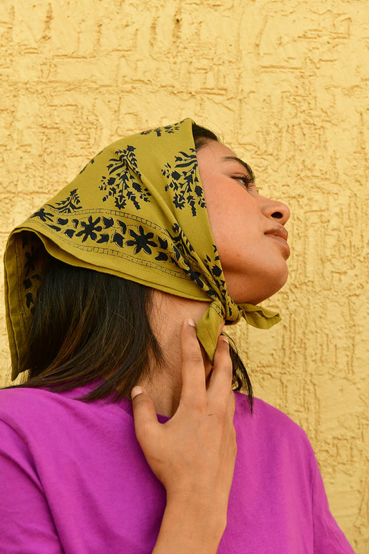 Petit Foulard Galatie Kaki