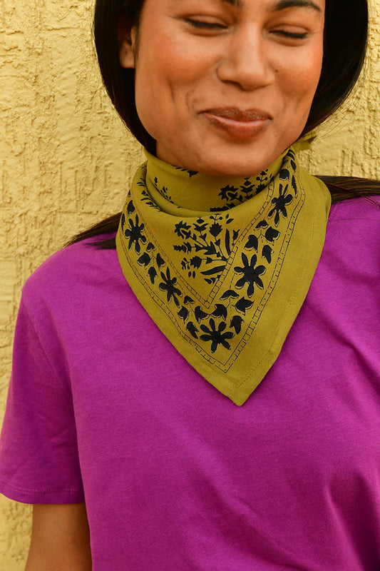 Petit Foulard Galatie Kaki