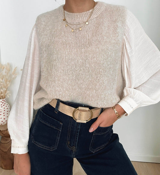 Pull Enora Beige