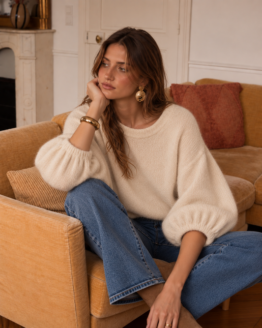 Pull Maël Ecru