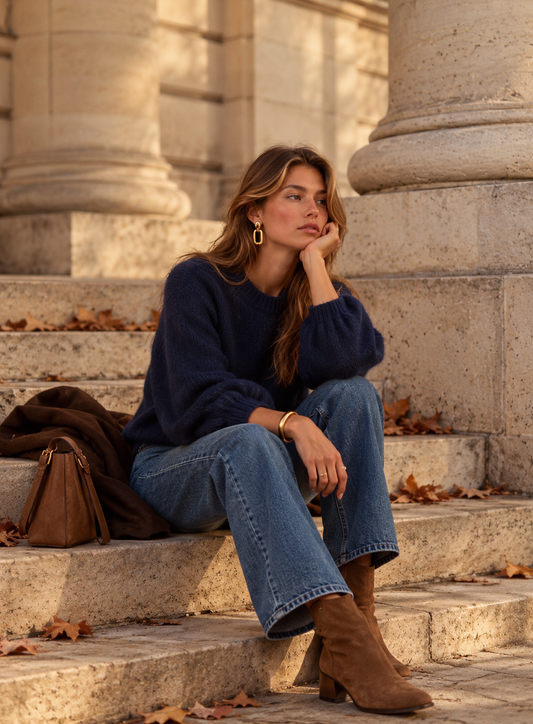 Navy blue Maël sweater
