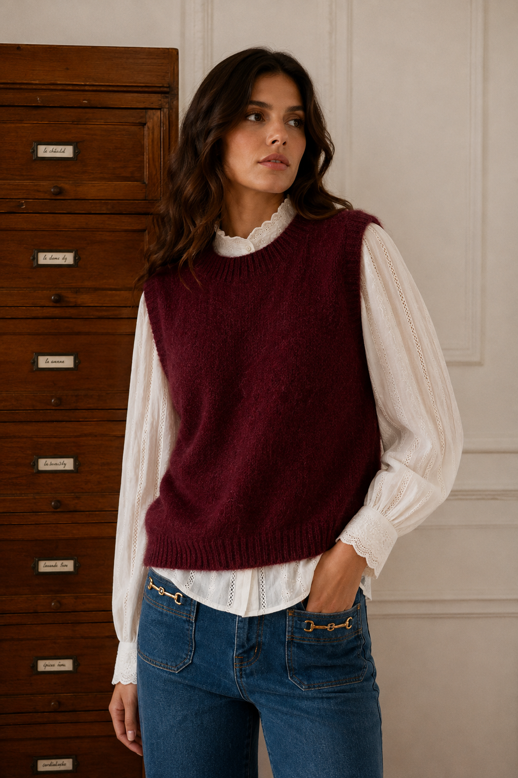 Pull Romy Bordeaux