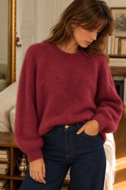 Pull Sunny Framboise
