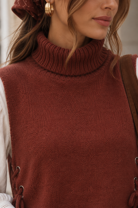 Pull Ysolde Rouille