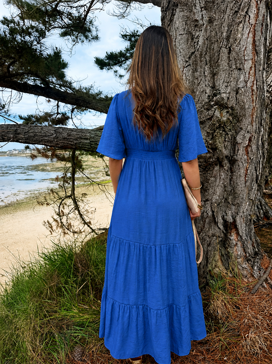 Carla blue maxi dress, the chatterboxes
