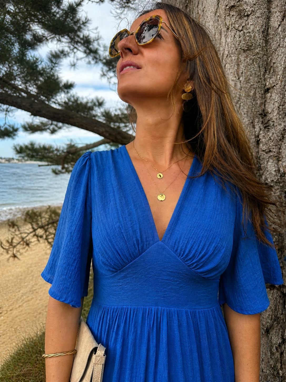 Carla blue maxi dress, the chatterboxes