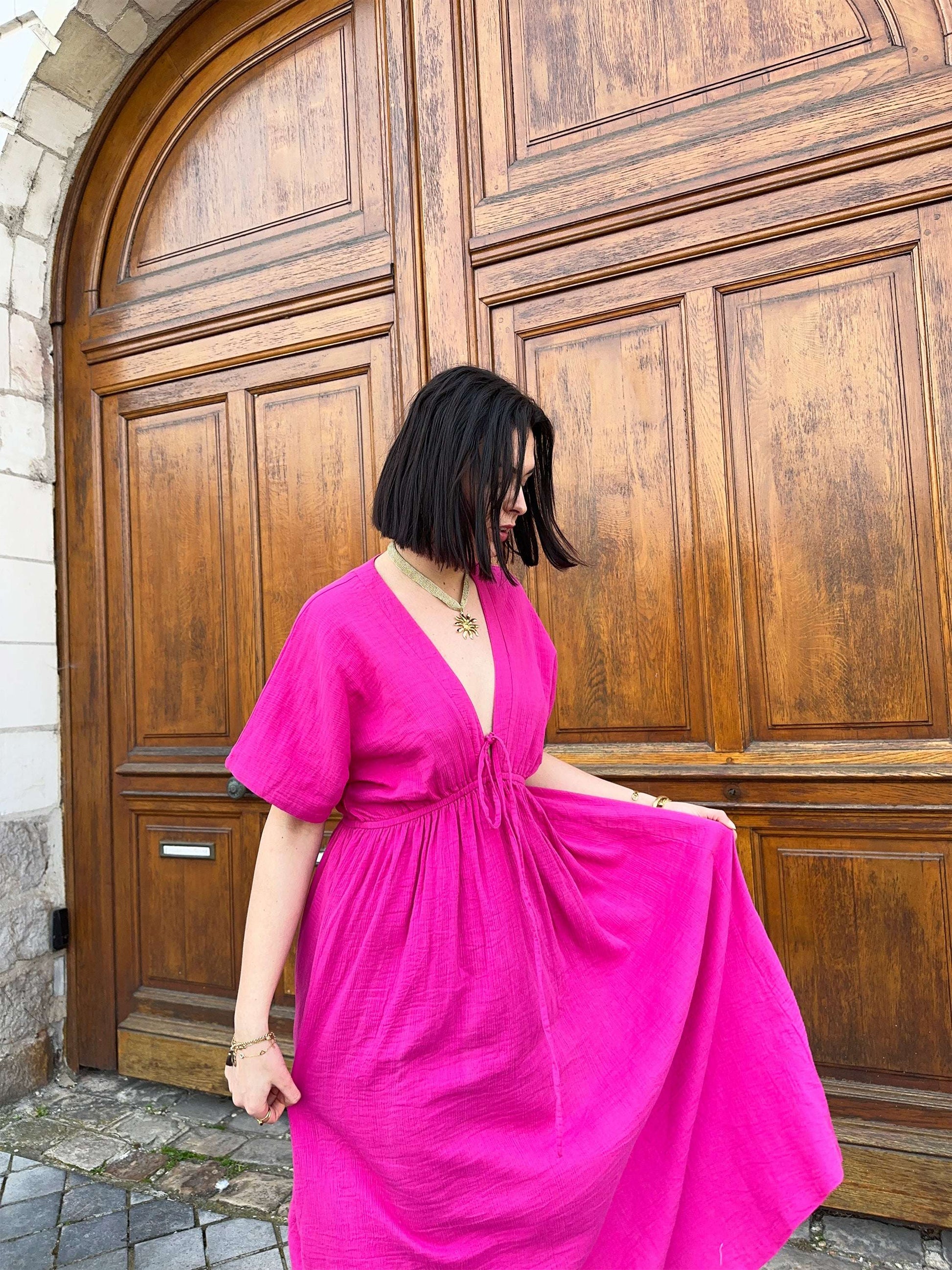 Robe Esmée Fuchsia