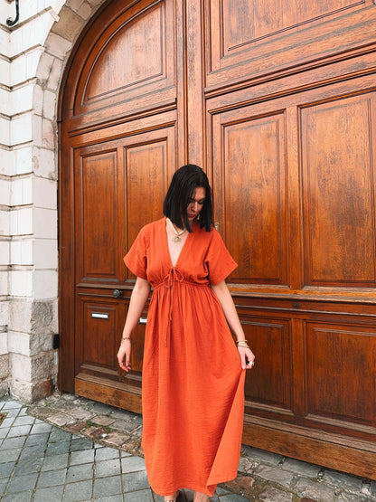 Robe Esmée Terracotta