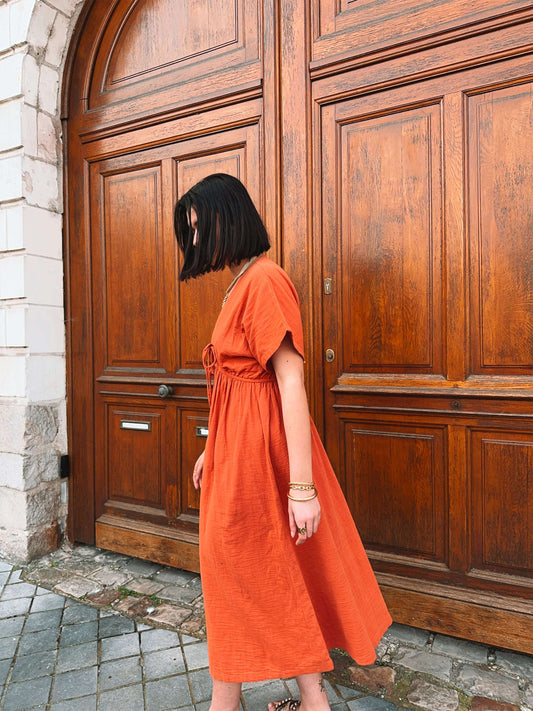 Robe Esmée Terracotta