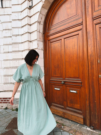 Robe Esmée Vert sauge