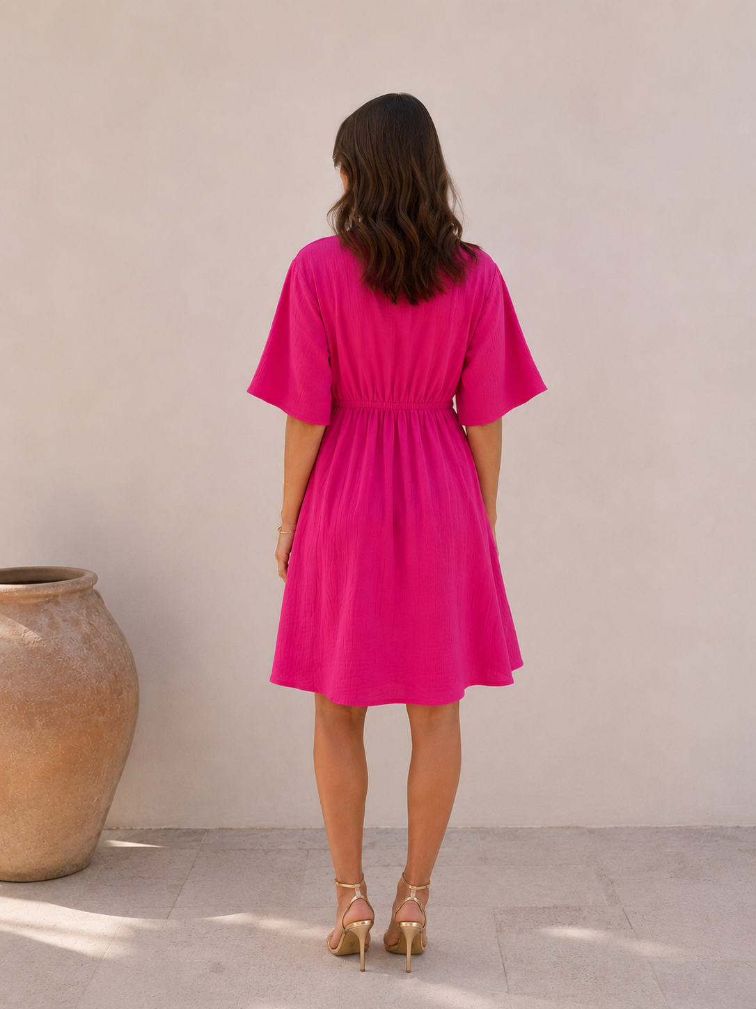 Luz Fuchsia Dress