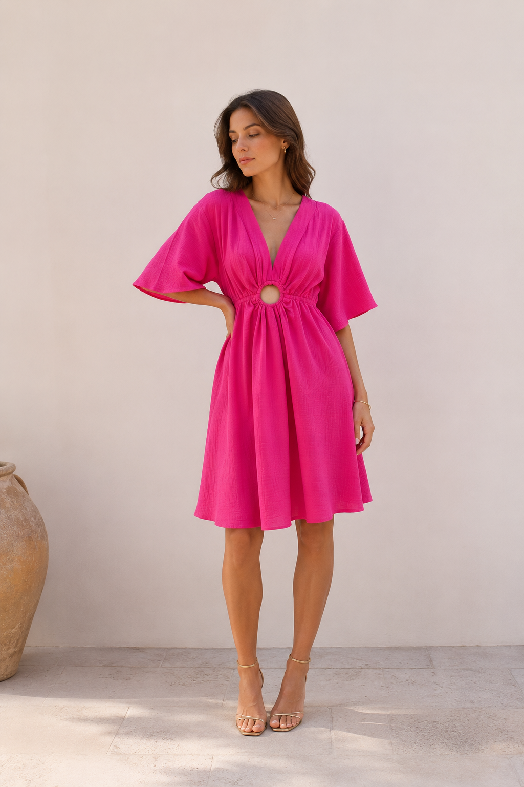 Luz Fuchsia Dress