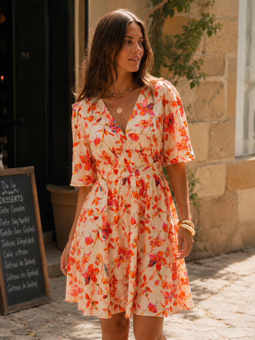 Robe Mattia Corail