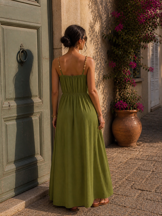 Robe longue Talia Pesto les piplettes 