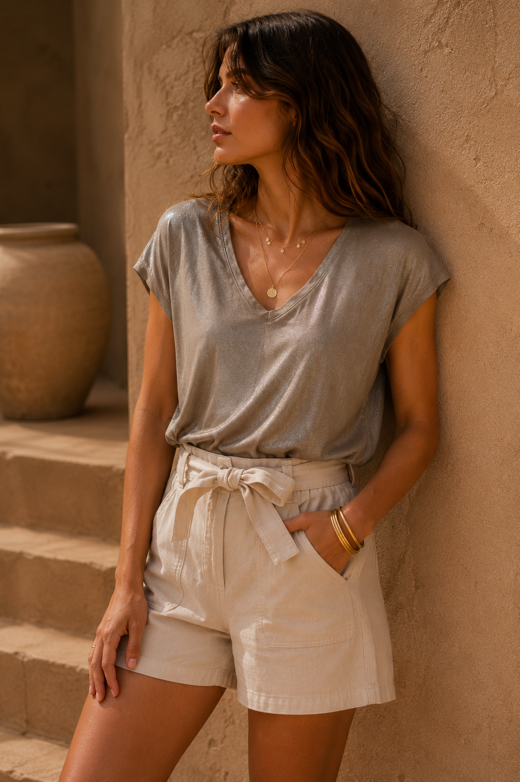 T-shirt Alex Greige