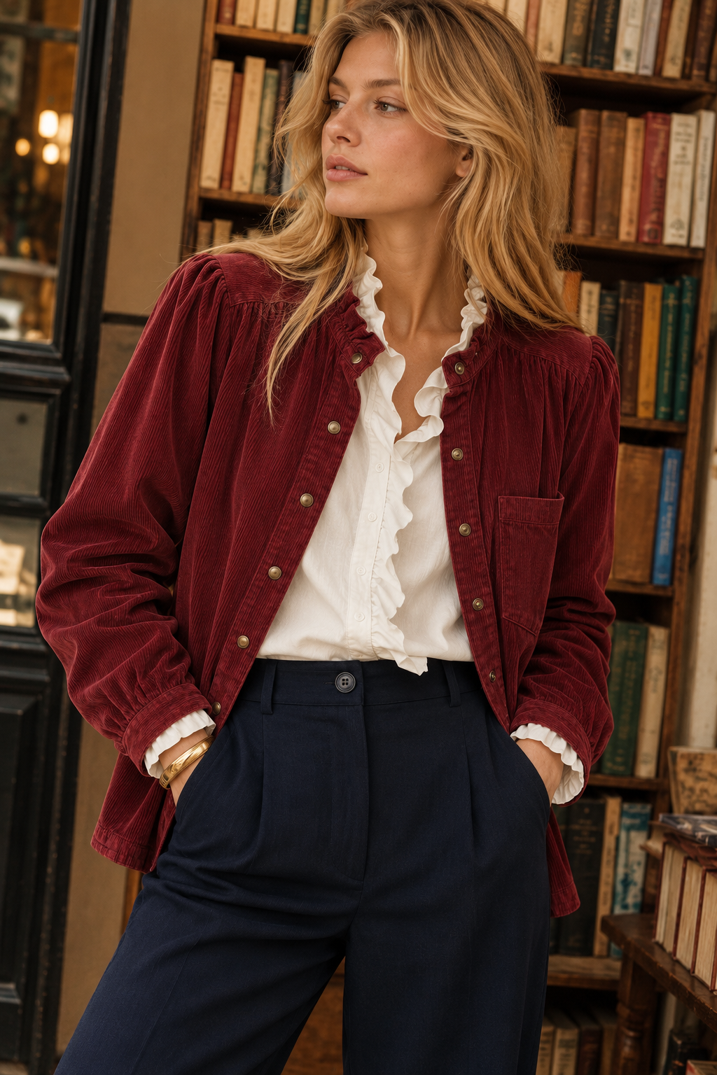 Chemise Lysandre Velours Rouille