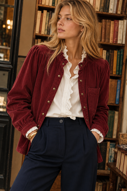 Chemise Lysandre Velours Rouille