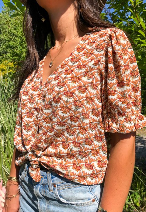 blouse motifs camel boutique les piplettes