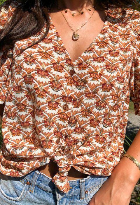 blouse motifs camel boutique les piplettes