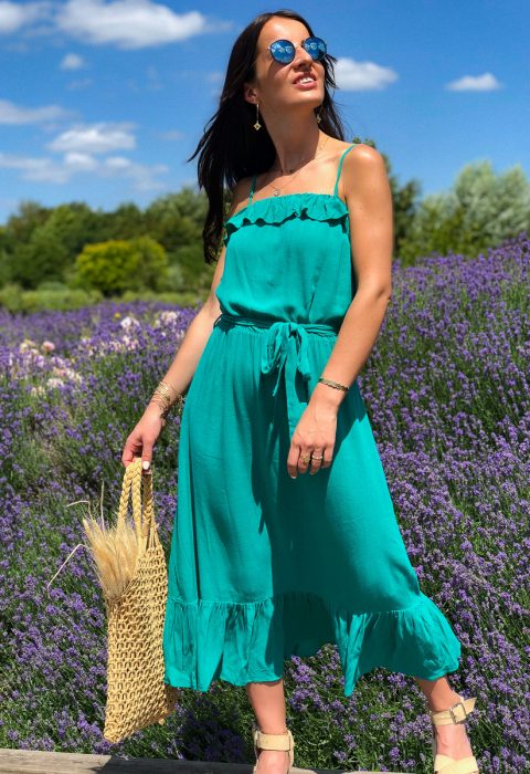 robe longue bretelles ceinture boutique les piplettes