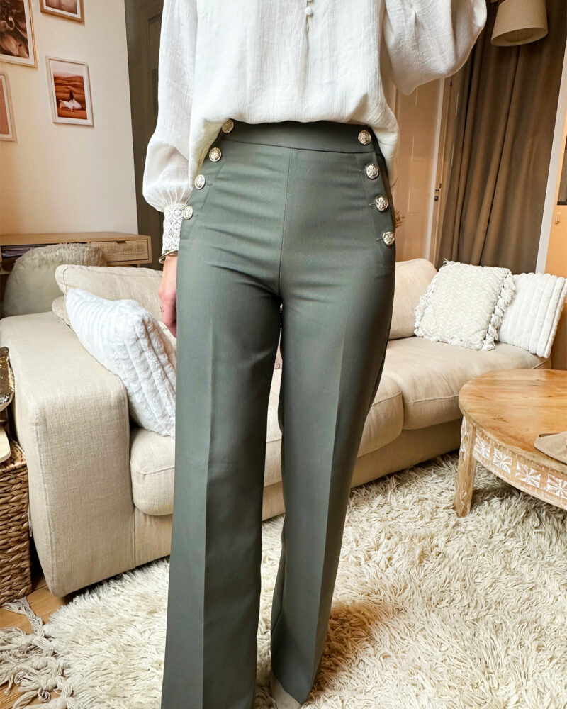 Cargo trousers Pauline Color - KAKI - Outlet vêtement femme