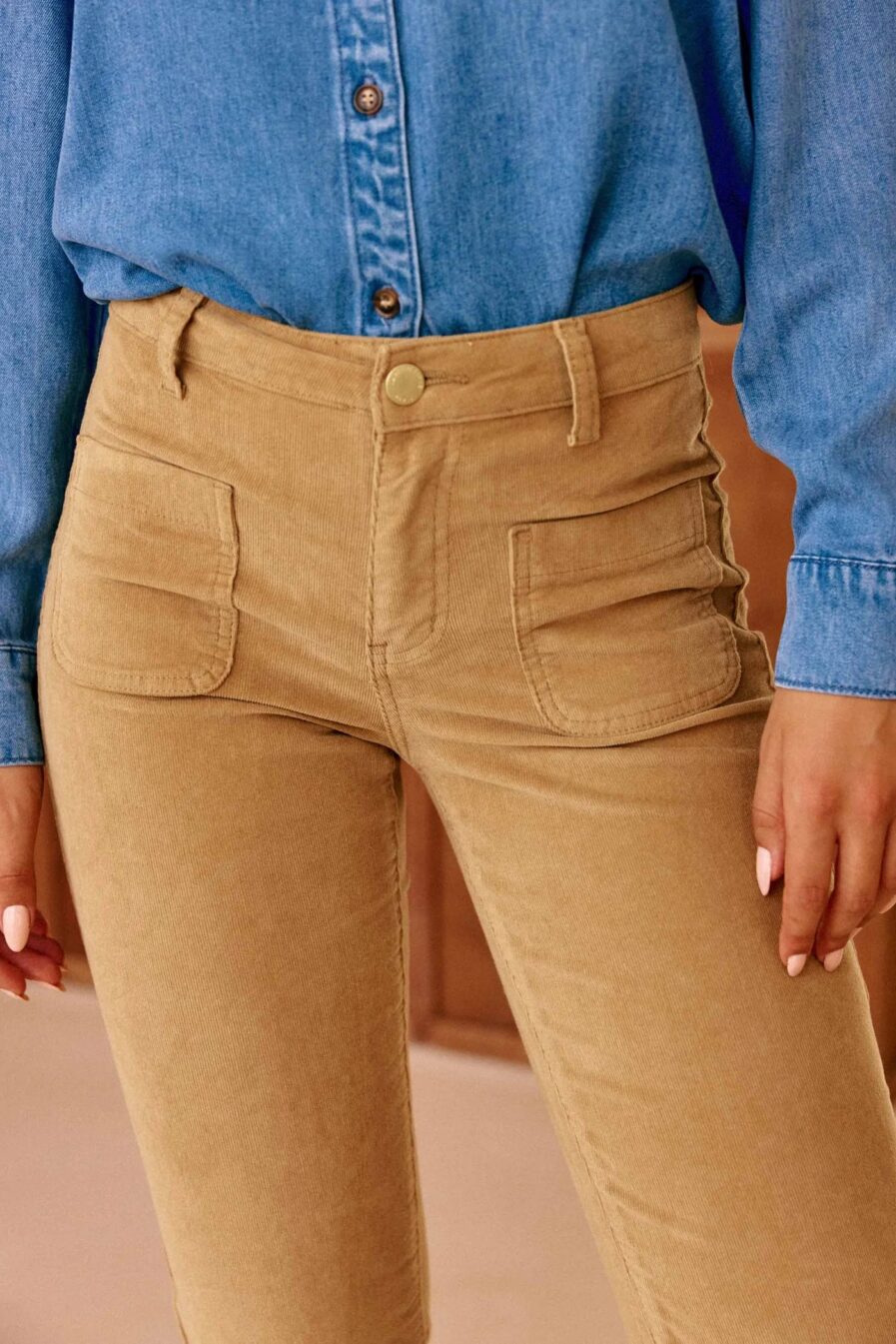 PANTALON LANA BEIGE
