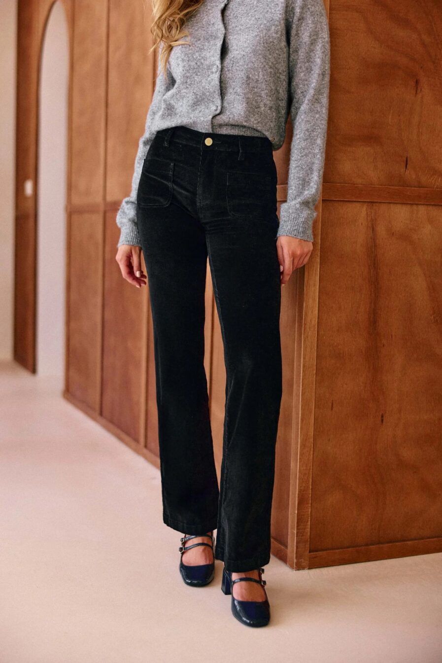 PANTALON LANA NOIR