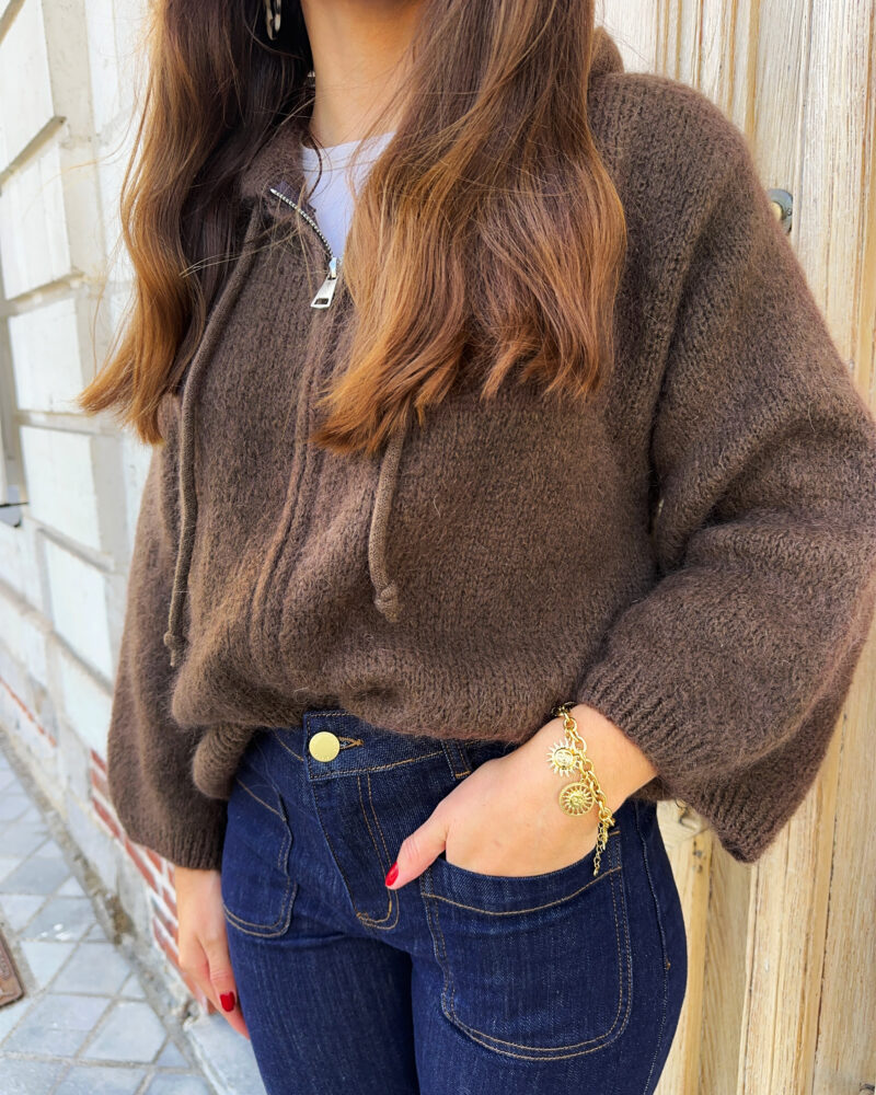 Gilet Lou Chocolat