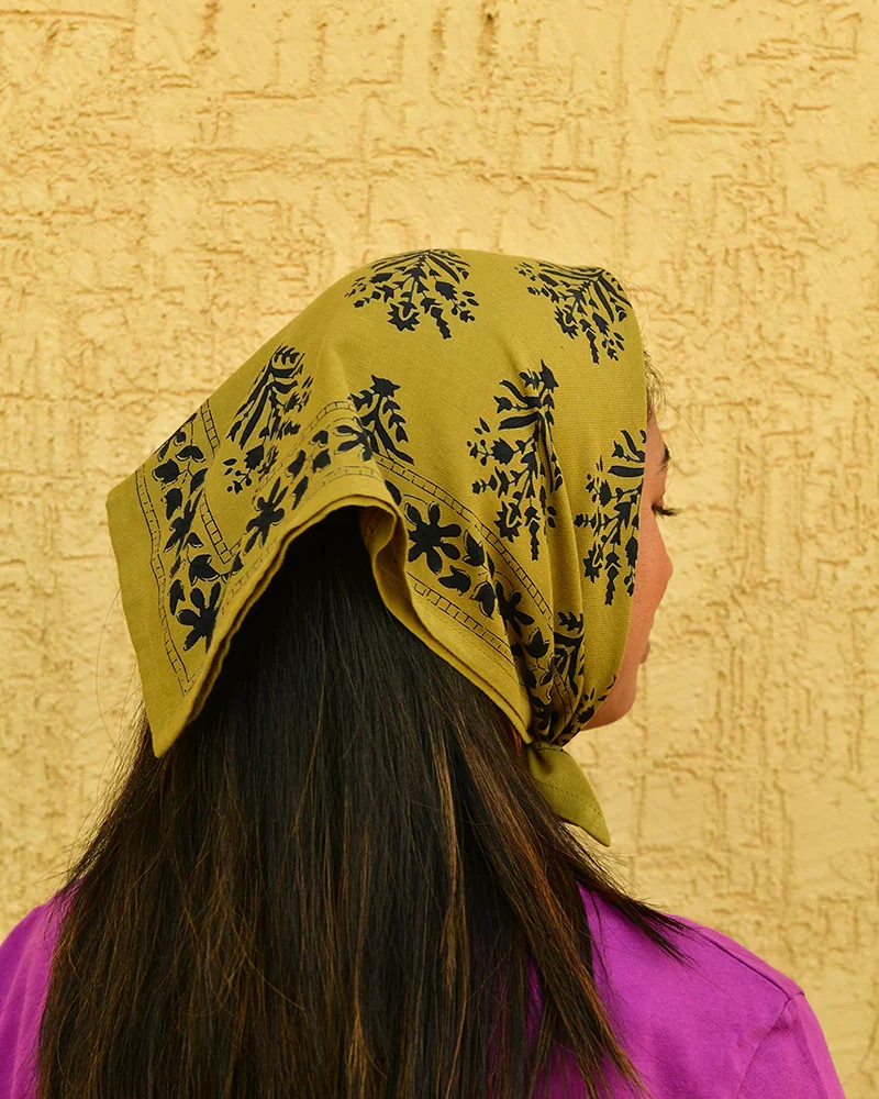 Petit Foulard Galatie Kaki