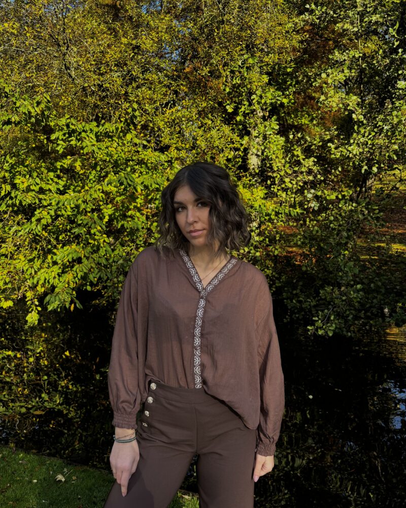 blouse romy chocolat