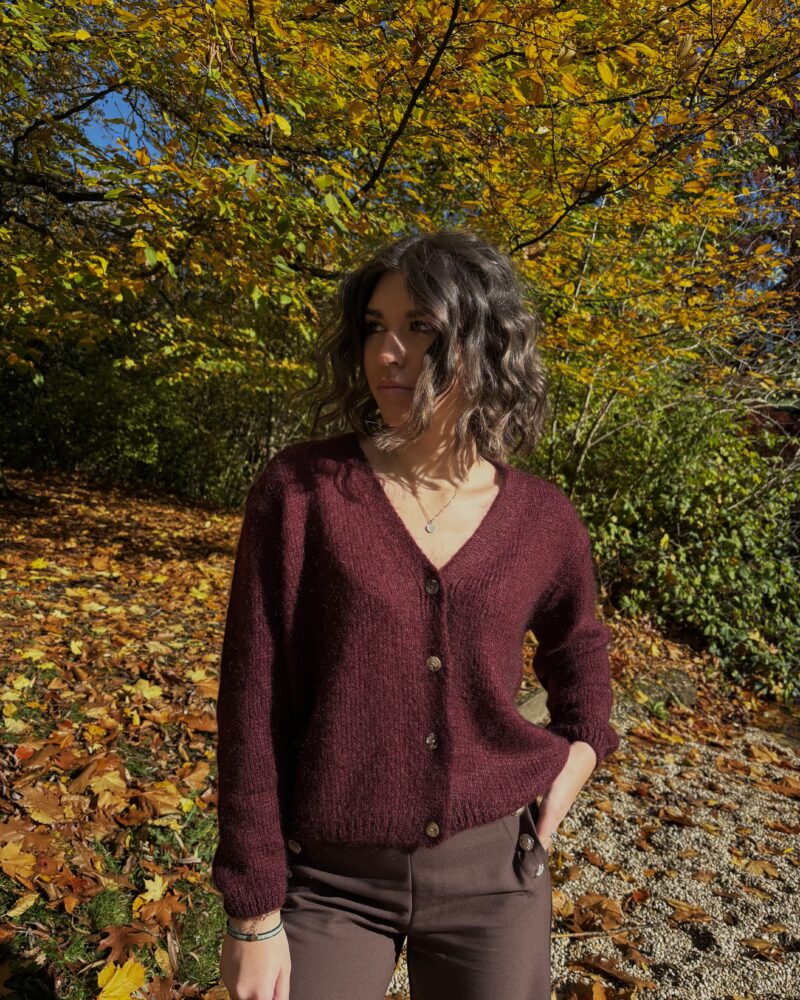 GILET AMELIA BORDEAUX