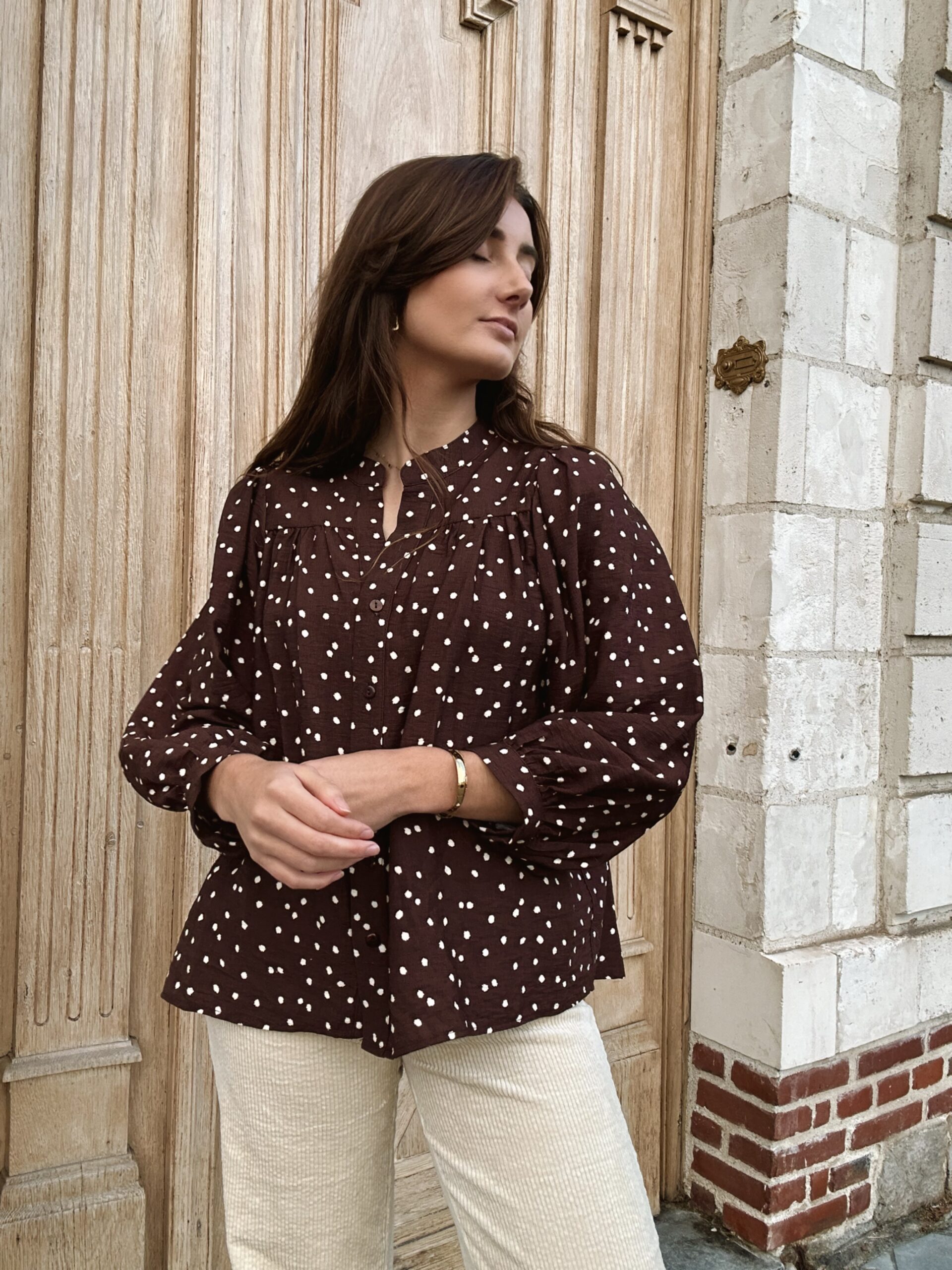 blouse-cassandre-lespiplettes Blouse Cassandre porté par le modèle