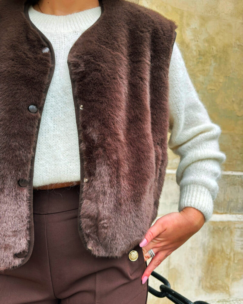 GILET LOLA CHOCOLAT