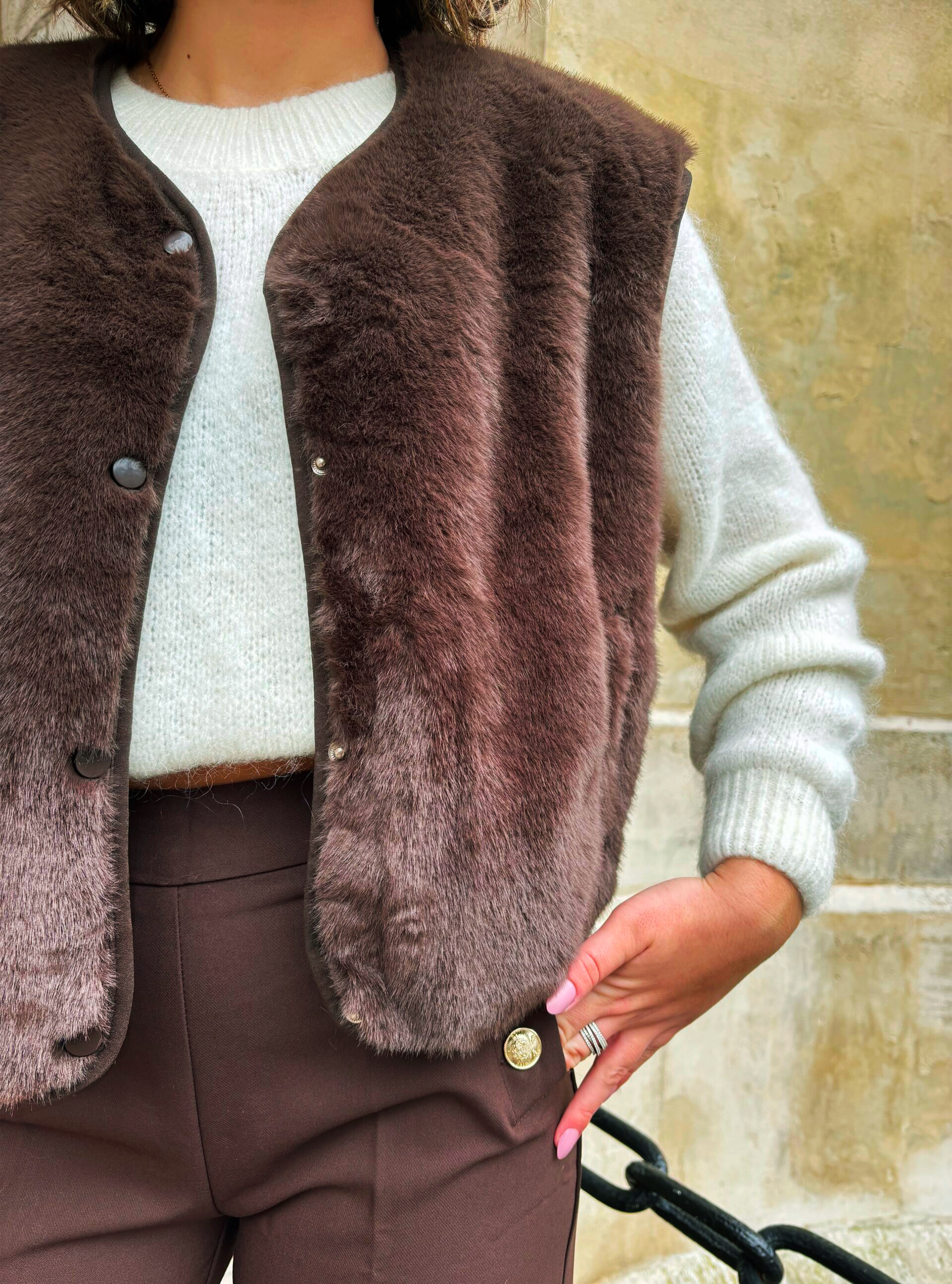 gilet-lola-chocolat-lespiplettes1 GILET LOLA CHOCOLAT