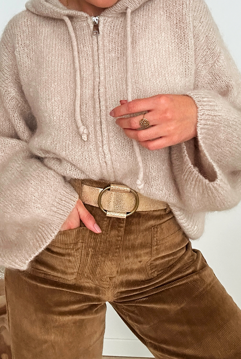 GILET LOU BEIGE