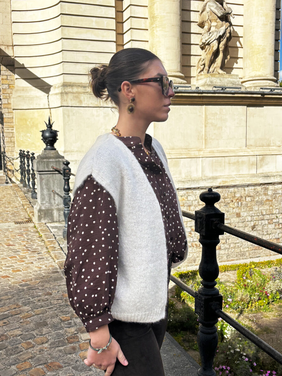 GILET LUNA IVOIRE