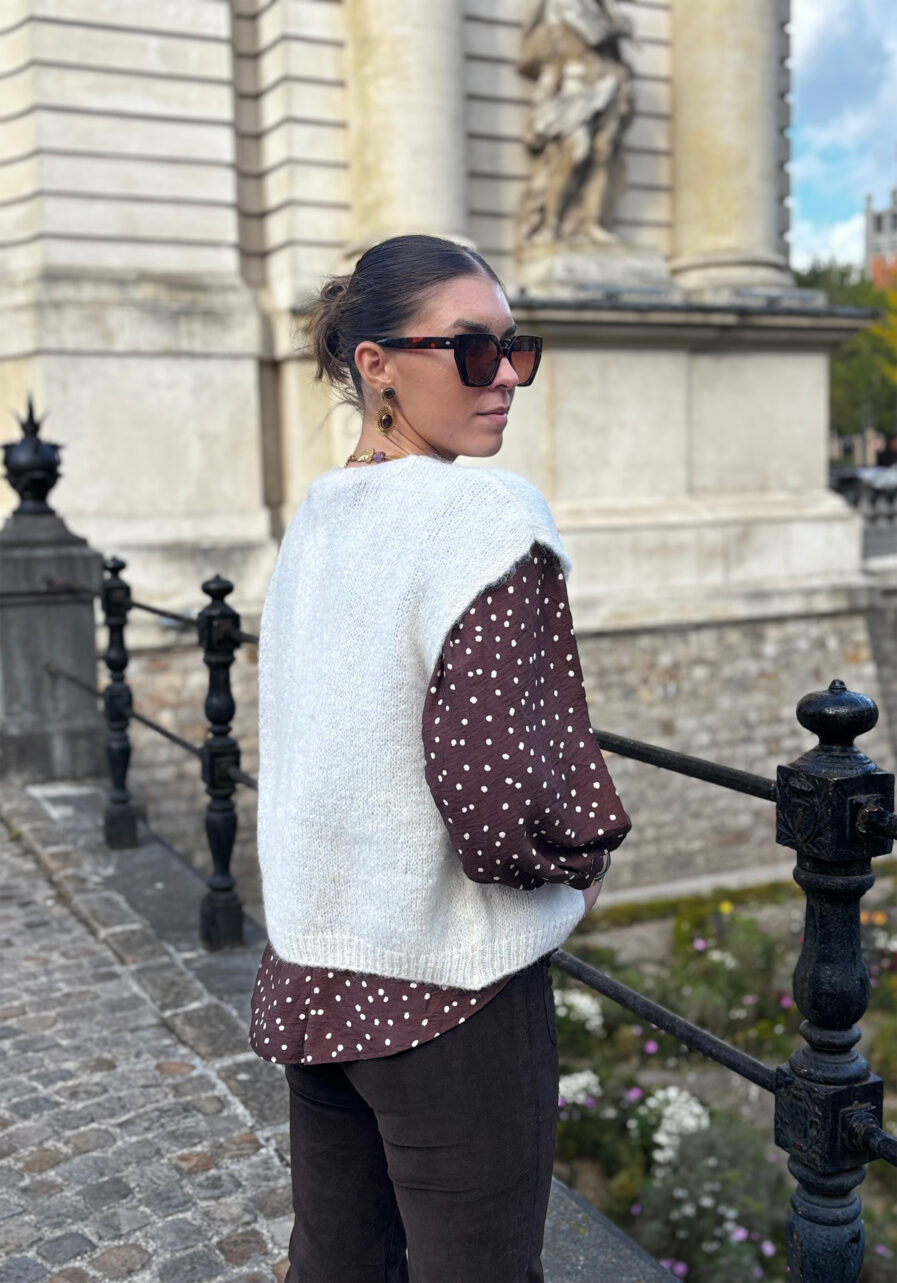 GILET LUNA IVOIRE