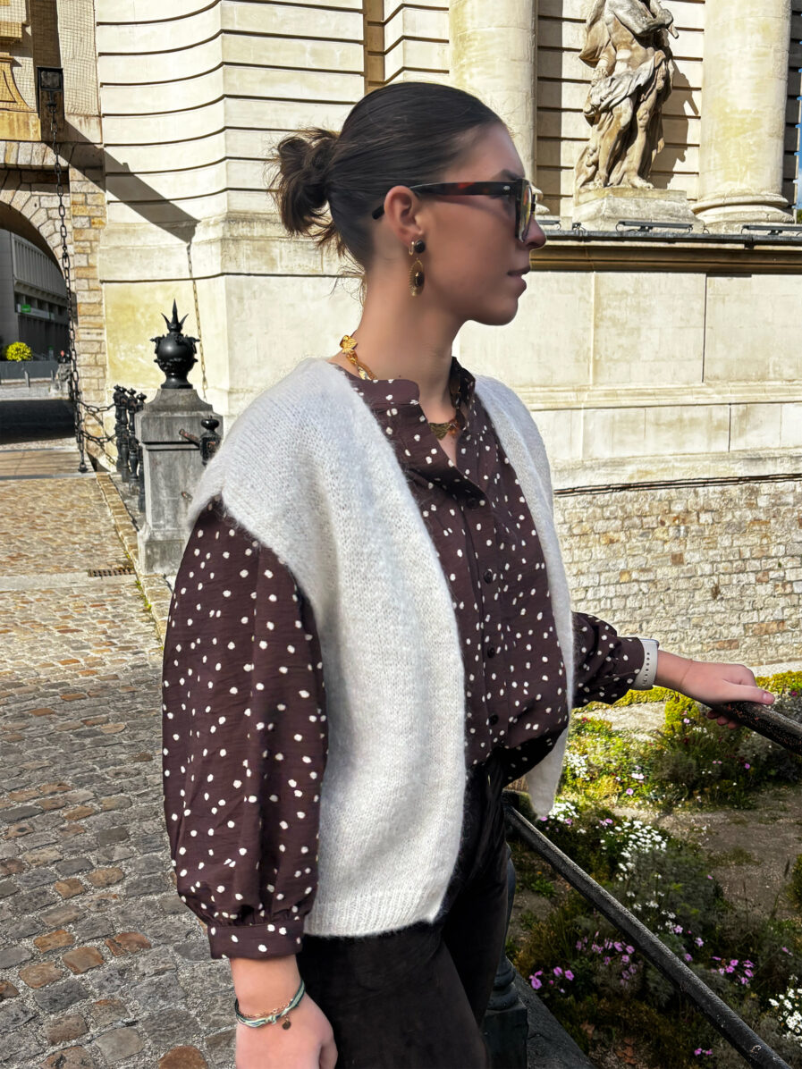 GILET LUNA IVOIRE