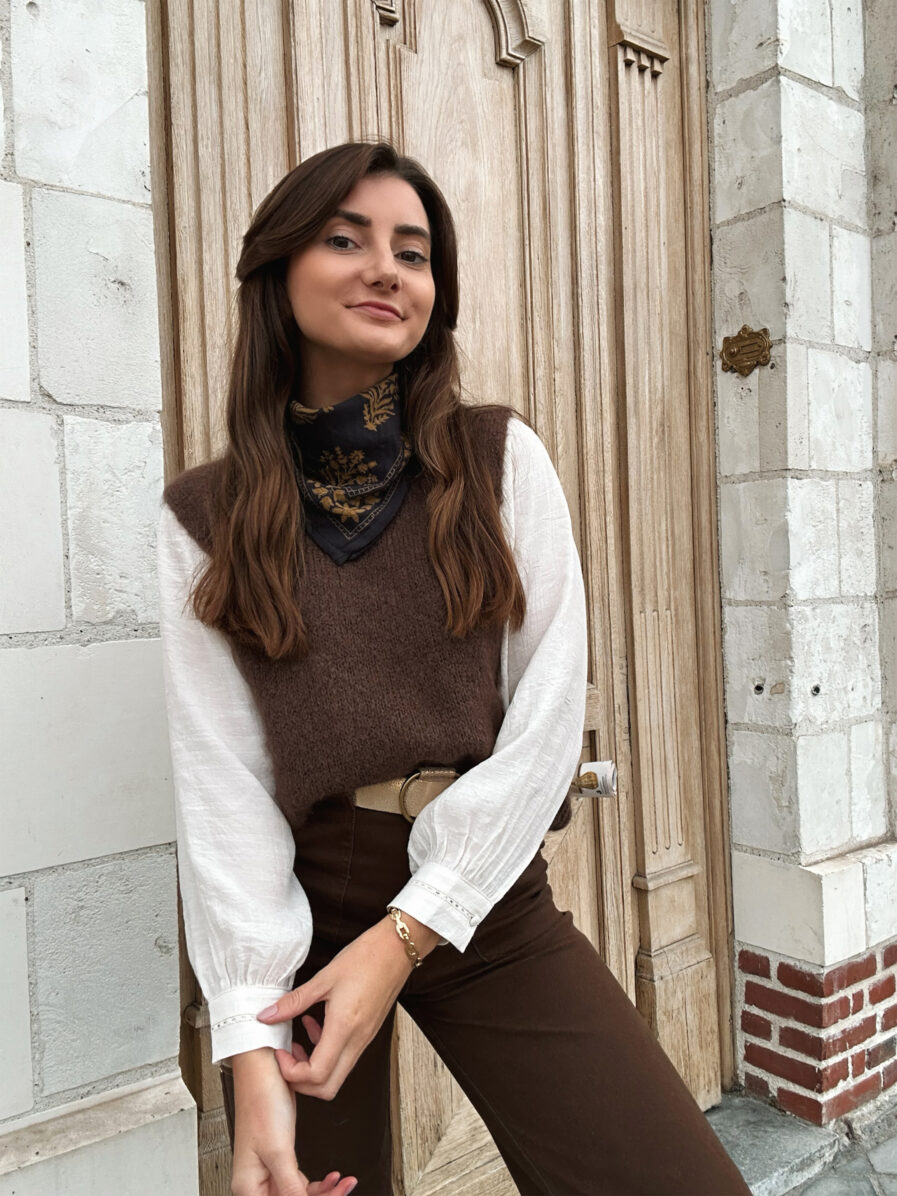 Pull enora chocolat