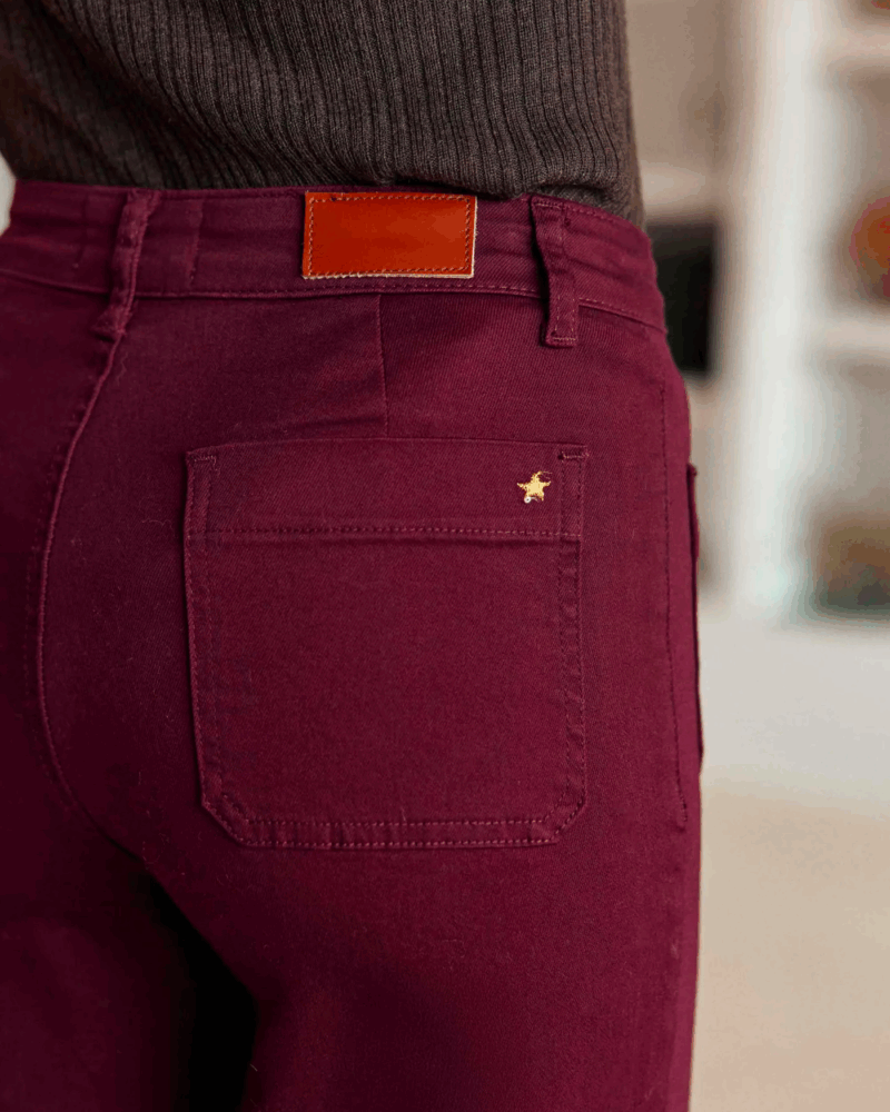 pantalon leia bordeaux