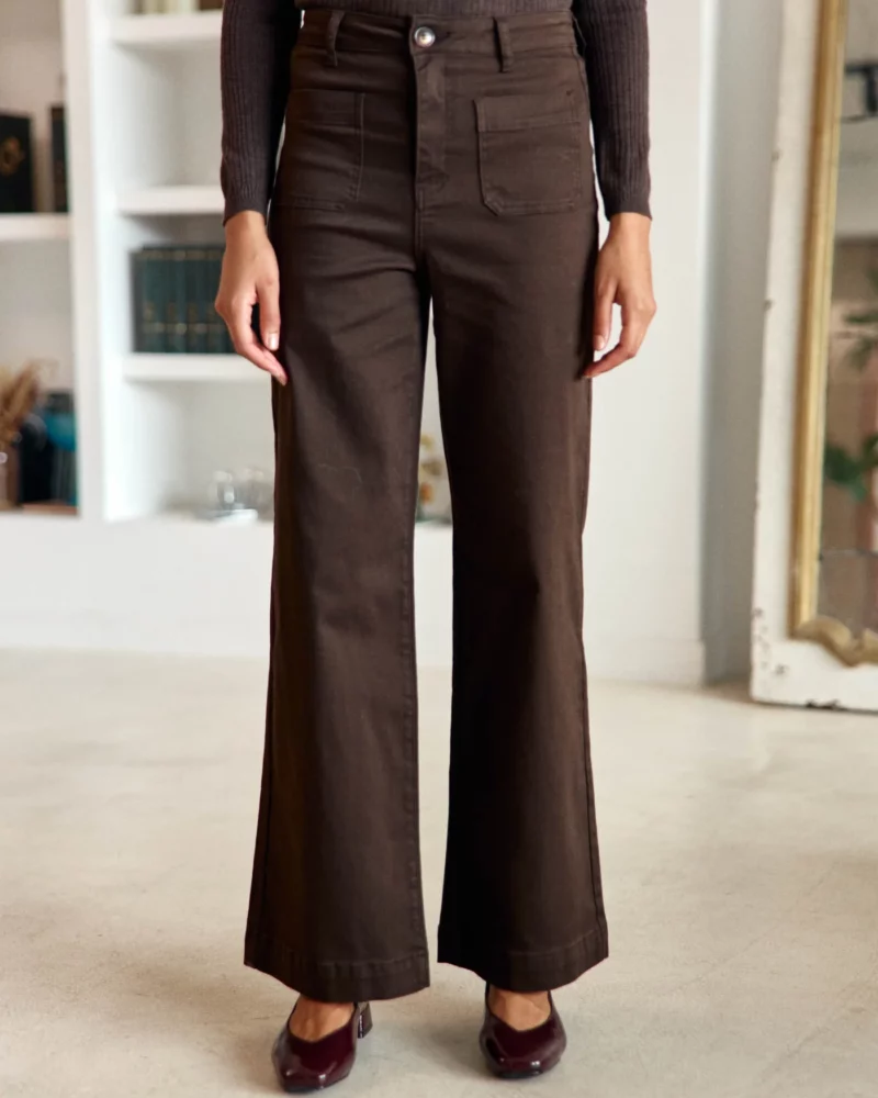 PANTALON LEIA MARRON