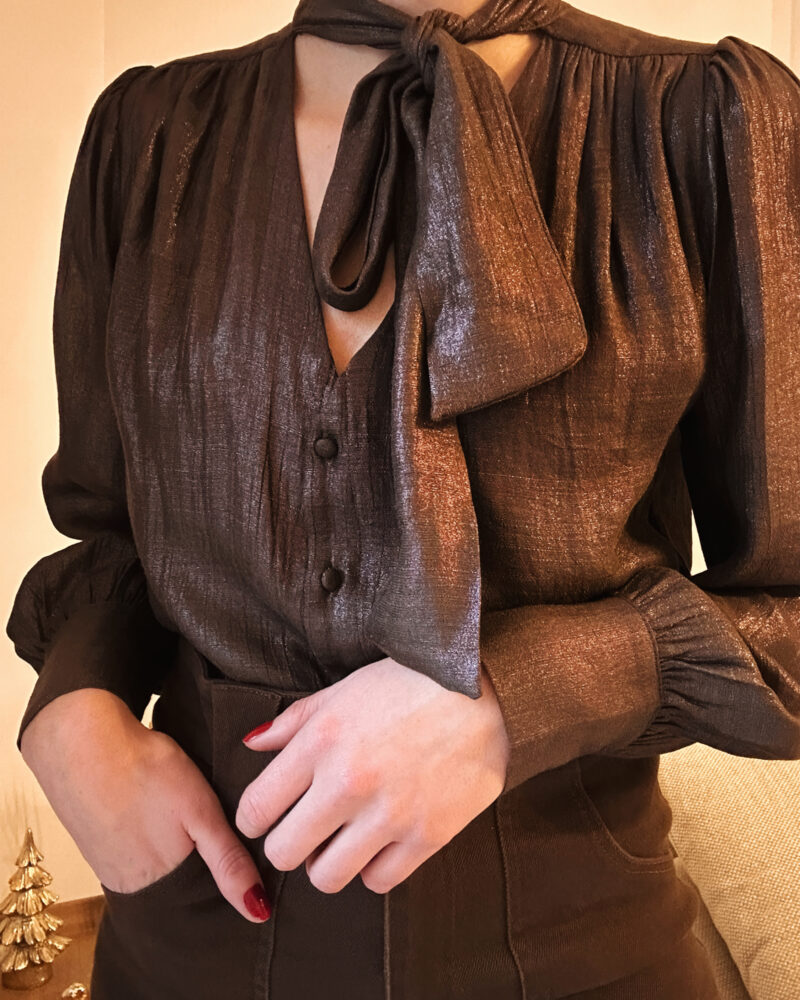 blouse camila marron